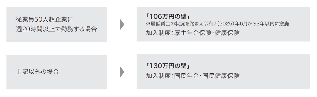 106万円の壁と130万円の壁の概要